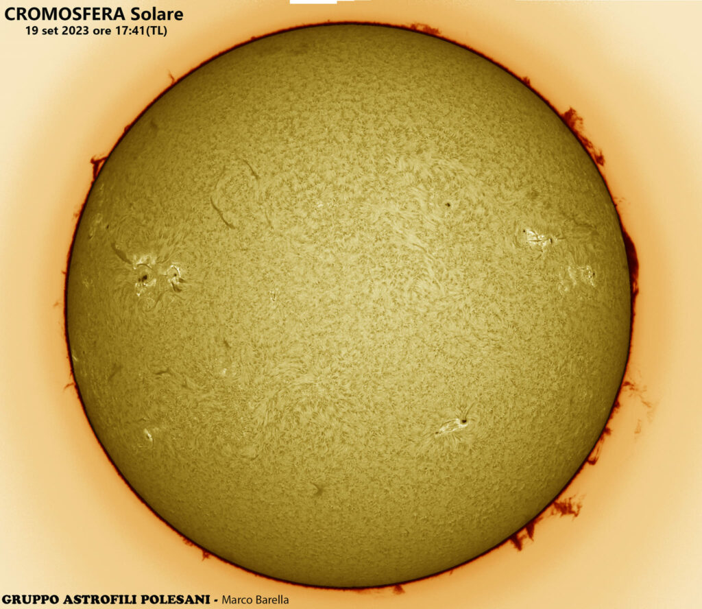 Il Sole ripreso il 19-9-2023 da Marco Barella