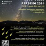 Locandina Perseidi 2024, Gruppo Astrofili Polesani.