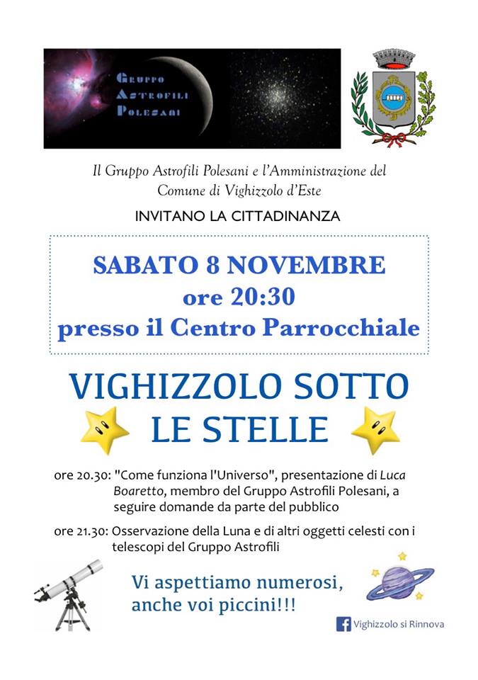 Locandina evento "Vighizzolo sotto le stelle"